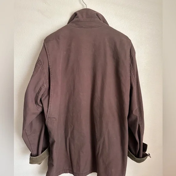 Vintage LL Bean Barn Coat Oversized Chore Jacket Detachable Wool Lined XL Tall - Picture 16 of 16